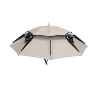 PithCogent Sun Umbrella with Fan|Solar Powered Fan Umbrella Hat, Sun Protection Waterproof Cap with for Fishing & Gardening, Dark Blue
