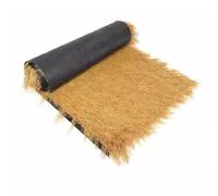 Pithsdp Artificial Thatch Grass Roof Mexican Straw Roll for Thanksgiving Nativity Scene Outdoor Backdrop Ground Cover Bar Roof Party Decorations (Size:1M*3M(39''×118‘’,Color:yellow)