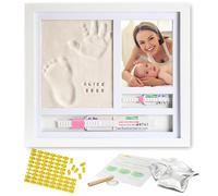 PITI COT Baby Hand and Feet Footprint Frame | Kit Letters Numbers and 2 Birth Bracelet Holders | Personalised Gift for Christmas