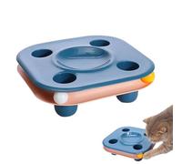 Pitjeck 2-in-1 Interactive Cat Toy with Track Ball & Cat Food Bowl, Feeding Hole, Simulates Digging Hunting Behaviour, Non-Slip Base for Cats, Indoor Self-Employment