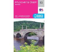 Pitlochry & Crieff Map | Aberfeldy | Ordnance Survey | OS Landranger Map 52 | Scotland | Walks | Cycling | Days Out | Maps | Adventure: 052