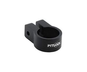 Pitlock Seatpost Collar: Black 34.9mm