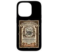 Pitmaster Reserve BBQ Smoked Low Slow Bourbon Whiskey Label Case for iPhone 14 Pro