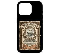 Pitmaster Reserve BBQ Smoked Low Slow Bourbon Whiskey Label Case for iPhone 16 Pro