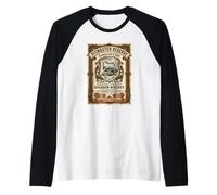 Pitmaster Reserve BBQ Smoked Low Slow Bourbon Whiskey Label Raglan Baseball Tee