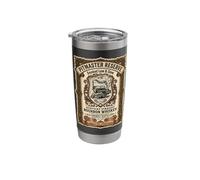 Pitmaster Reserve BBQ Smoked Low Slow Bourbon Whiskey Label Stainless Steel Insulated Tumbler