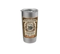 Pitmaster Reserve BBQ Smoked Low Slow Bourbon Whiskey Label Stainless Steel Insulated Tumbler