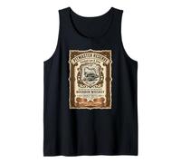 Pitmaster Reserve BBQ Smoked Low Slow Bourbon Whiskey Label Tank Top