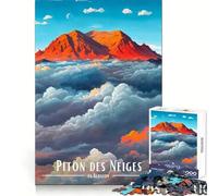Piton Des Neiges, La Réunion Jigsaw Puzzles for Adults 1000 Piece Strengthen Recall Casual Fun Quality Edge Stylish Gift (38x52cm)