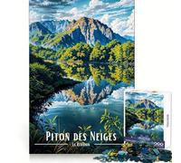 Piton Des Neiges, La Reunion Landscape Jigsaw Puzzles for Adults 1000 Pieces Brain Skill Relaxed Mind Exact Edge Art Collection Piece (50x75cm)