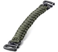 Pitozer Tactical Paracord Handle，9-core Weaving Paracord Strap for Backpack Handle Replacement，Molle Attachment with Plastic Clips for Tactical Bag Accessory,Sling Bags(7.9"/20cm Optimal spacing)