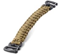 Pitozer Tactical Paracord Handle，9-core Weaving Paracord Strap for Backpack Handle Replacement，Molle Attachment with Plastic Clips for Tactical Bag Accessory,Sling Bags(7.9"/20cm Optimal spacing)