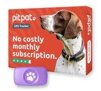 PitPat GPS Dog Tracker No Monthly Fees - Pet Tracker for All Dog | Subscription Free, Waterproof, Fits all Collars, for All Dogs, Unlimited Range, Activity Tracker, Vet Recommended
