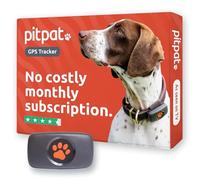 PitPat GPS Dog Tracker No Monthly Fees - Suitable for All Dogs And Fits All Collars - Smart Activity Tracker, Satellite Tracking With Unlimited Range - 100% Waterproof Pet Tracker (Black)