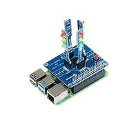 PiTraffic Educational Traffic Light Add on Shield HAT for Raspberry Pi 4, 3, 2 and Zero by SB Components