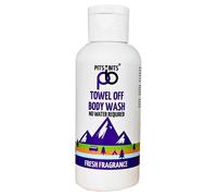 Pits & Bits Towel Off-Body Wash Water Free No Rinse - Fresh in Clear | Size: 500ml Pits & Bits Clear 500ml