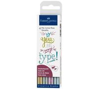 Faber-Castell Pitt Pen Metallic Wallet (Pack of 4)