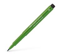 Faber-Castell Art & Graphic Pitt Artist Pen Brush India Ink Pen, Permanent Green Olive, Single Pitt Pen, For Art, Craft, Drawing, Sketching, Home, School, University, Colouring