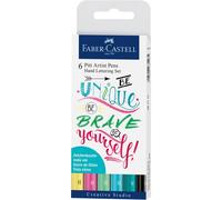 Faber-Castell "Be Bold, Be Italic" Hand-Lettering Pens (Pack of 6)