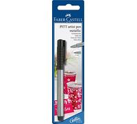 Faber-Castell Art & Graphic Pitt Artist Pen Metallic 1.5 India Ink Pen, Silver, Single Pitt Pen, For Art, Craft, Drawing, Sketching, Home, School, University, Colouring