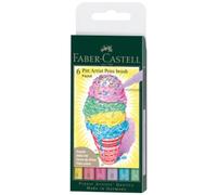 Pitt Artist Pen Pastel 6 Pcs Faber Castell-1 Top Quality