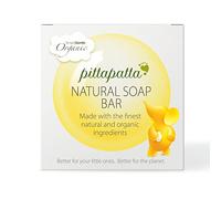 Pittapatta Natural Soap Bar for Sensitive Skin, by Simply Gentle - Moisturising Pure Soap Bar with Organic Cleansing Agents - Baby-Safe with Glycerin, Avena Sativa & Hydrogenated Vegetable Oil - 1 Bar
