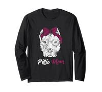 Pittie Mom American Pit Bull Terrier Pet Lover Dog Mom Long Sleeve T-Shirt