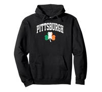 Pittsbourgh St Patricks day shamrock flag of ireland, irish Pullover Hoodie