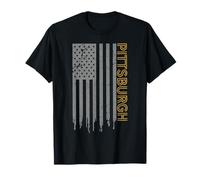 Pittsburgh American Flag Patriotic USA City Pittsburgh T-Shirt