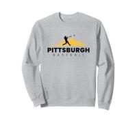 Pittsburgh Baseball Vintage Minimalist Retro Baseball Lover Sweatshirt