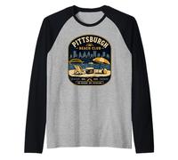 Pittsburgh Beach Club No Ocean No Problem Yinz PGH 412 Love Raglan Baseball Tee