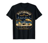 Pittsburgh Beach Club No Ocean No Problem Yinz PGH 412 Love T-Shirt