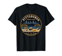 Pittsburgh Beach Club No Ocean No Problem Yinz PGH 412 Love T-Shirt