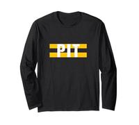 Pittsburgh Black Yellow Stripes Vintage Cool Pittsburgh Fab Long Sleeve T-Shirt