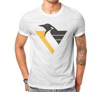 Pittsburgh Hip Hop Tshirt Penguin Animation Funny Style Tops Comfortable T Shirt Men Short Sleeve White