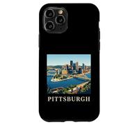 Pittsburgh Pennsylvania Retro Vintage Skyline River Bridge Case for iPhone 11 Pro