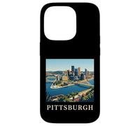 Pittsburgh Pennsylvania Retro Vintage Skyline River Bridge Case for iPhone 14 Pro