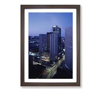 Pittsburgh Pennsylvania USA Framed Print | A2 Walnut Framed Wall Art | Ready to Hang | Modern Flag Picture | Living Room Bedroom Lounge Office