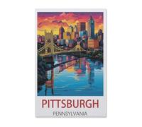 Pittsburgh Pennsylvania，Vintage Tin Signs Funny Metel Decorative Signs - Retro Wall Decor Home Wall Signs(30x40cm）12x16 inch-AB16