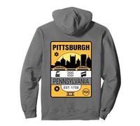 Pittsburgh PGH Skyline Vintage Local Steel City Pullover Hoodie