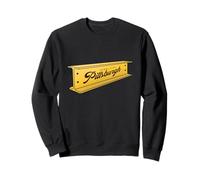 Pittsburgh Retro Lettering On A Steel Bar Pennsylvania Pride Sweatshirt