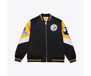 Pittsburgh Steelers Mitchell & Ness Throw It Back Heavyweight Satin Jacket - Men