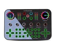 Pitxsgsia K600 Sound Card Professional Live Broadcast Equipment Accessory Audio Sound Card Mixer Mobile Phone Computer Universal