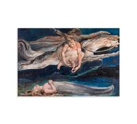 Pity Romanticism Art by William Blake - Mythic Figures Themed Wall Art Prints Decorative Poster for Living Space Unframe 16x24inch(40x60cm)