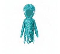 Pitycbo Children Costume Animal Jumpsuit Sea Creature Multi-Tentacle Headpiece Soft Polyester Material Role Play Outfit Suitable for Trick or Treating Theater School Celebrations, Blue Green, M