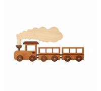 Pitycbo Children Wall Hook Wooden Train Coat Rack Wall Hanger with Smooth Edges Multiple Hooks Sturdy Wood Supports 10kg for Coats Bags Umbrellas Suitable for Nursery playroom Kids Bedroom Hallway
