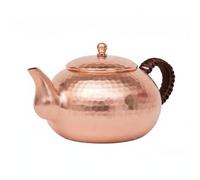 Pitycbo Copper Kettle Hammered Teapot Thickened Cooking Kettle Handcrafted Pouring Pot Solid Copper Suitable for Making Hot Water Serving Friends Gathering