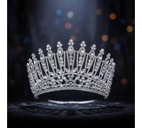 Pitycbo Jeweled Headpiece, color to 8 | Sparkling, Baroque Crown, Regal, Headpiece, for Pageants