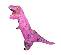 Pitycbo Kids Inflatable Suit Dinosaur Costume Full Body Outfit Built In Fan Shape Crowd Pleasing Spark Suitable for Parties Stage Shows Festivals Events, Rose Red, Kids 120-160CM