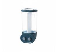 Pitycbo Kitchen Storage Container Multi Compartment Grain Dispenser Food Organizer Push Button Instant Dispensing Adjustable Divider Visual Inventory Suitable for, Dark Blue, 2155-2 PACK